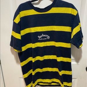 Mens Burberry Blue and Yellow shirt